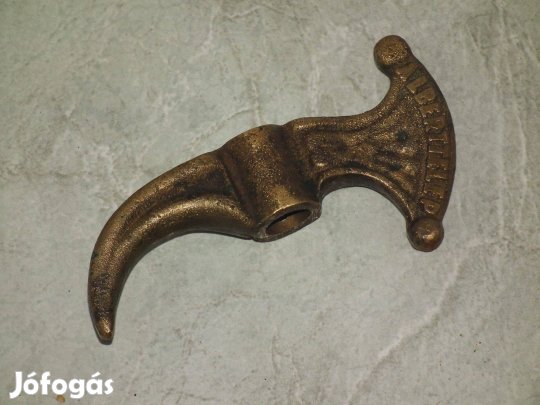 Réz retró bányász fokos fej Alberttelep felirattal