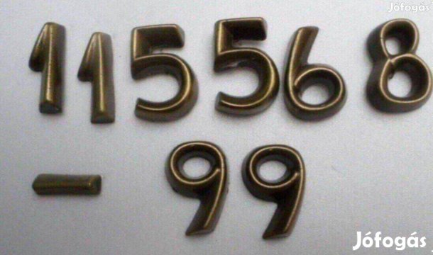 Réz szám betű Új