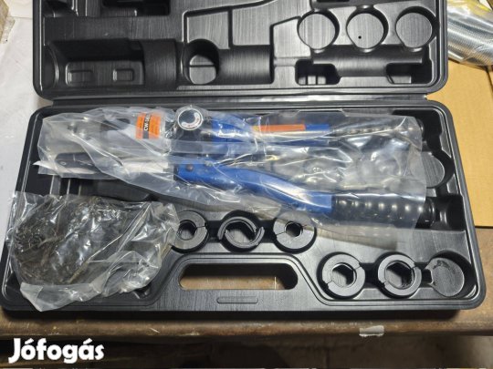 Réz-szénacél.Hidraulikus pressgép,fitting prés,cső prés,csőroppantó,