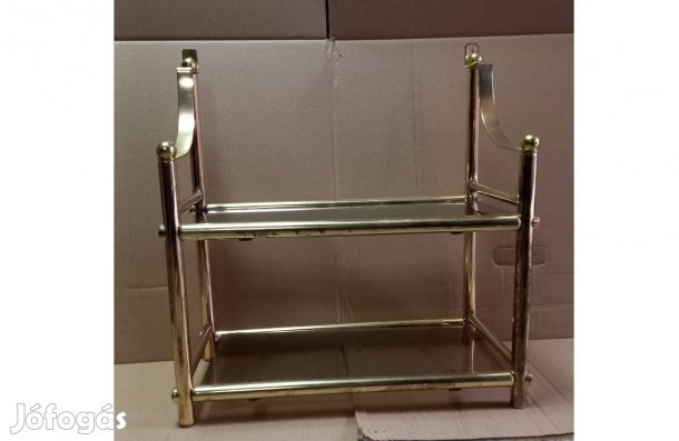 Réz szinű fém polc 45 x 42 x 23 cm