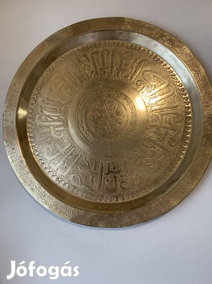 Réz tál 39 cm átmérőjű