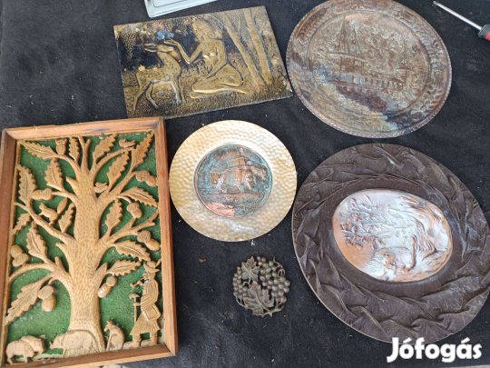 Réz tányér bronz kép pakk