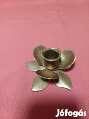 Réz virág alakú gyertyatartó dísz dekoráció eladó !!