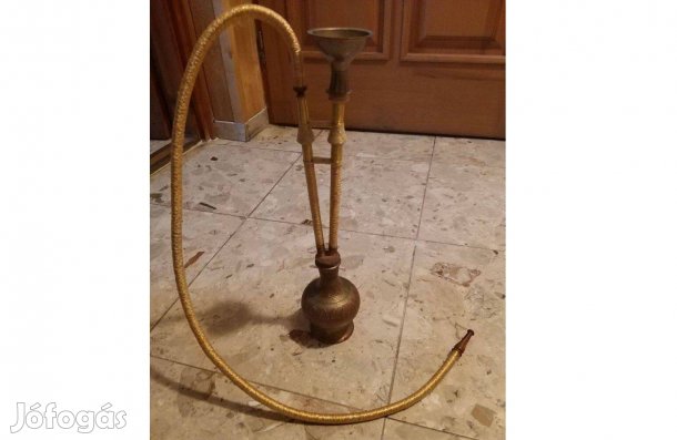 Réz vizipipa , kézi díszítésű