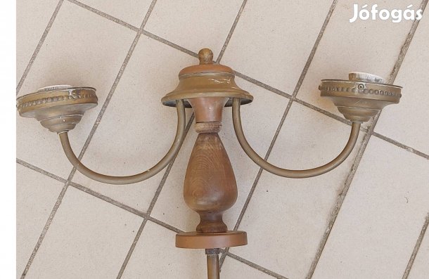 Rézcsillár fával, antik