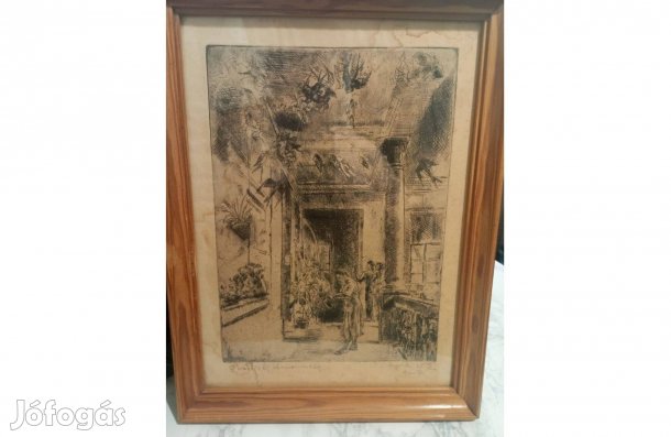 Rézkarc Aszódi W E-től