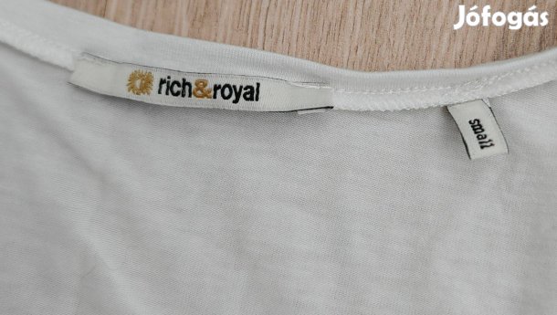 Rich&Royale fehér női strech felső S-M