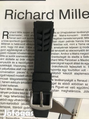 Richard Mille kaucsuk szíj.19/25mm-es