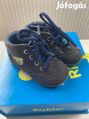 Richter első lépés őszi, tavaszi bélelt bőr cipő, 21-es