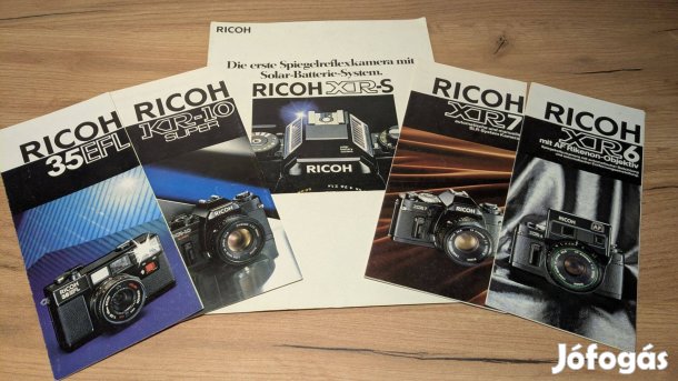 Ricoh 35 EFL, KR-10, XR-S, XR7, XR6 prospektus