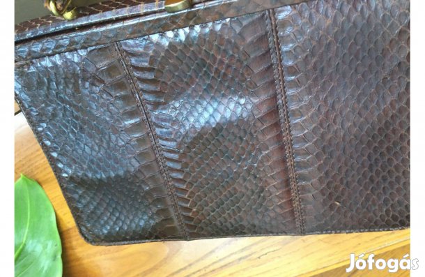 Ridikul retikül kézitáska kistáska kígyóbőr mintával