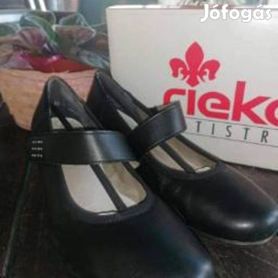 Rieker fekete bőrciő
