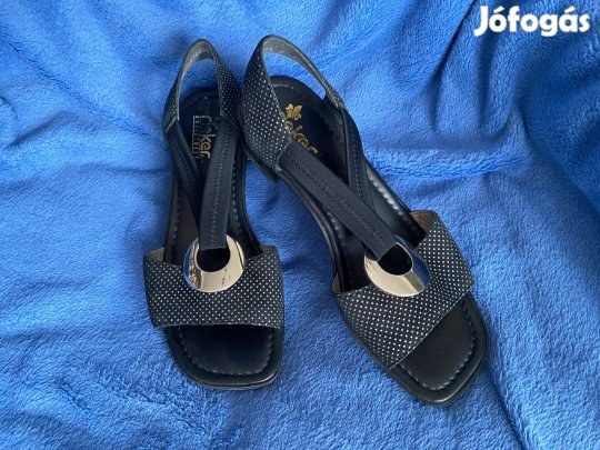 Rieker fekete női szandál 38