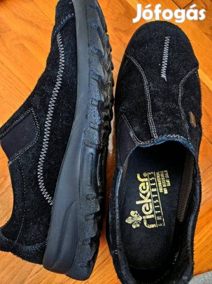 Rieker hasított bőr cipő slip on, belebújós viselet Gore-tex jelzéssel