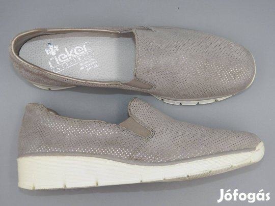 Rieker kívül-belül bőr belebújós cipő, 42 -es