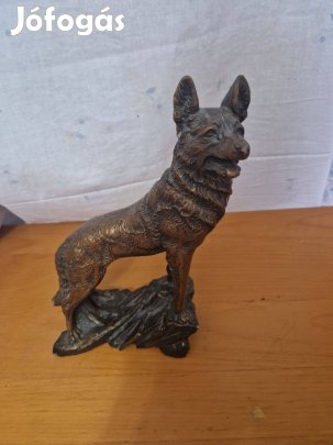 Rin tin tin antik kutya szobor