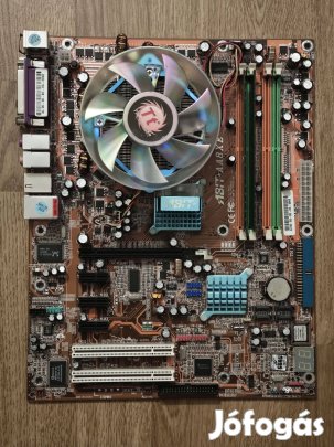 Ritka ABIT AA8XE Retro Alaplap Szett P4 520J + 1GB RAM (Hibás/Single