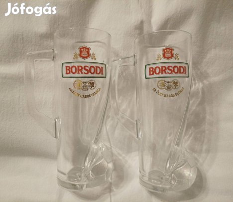 Ritka Borsodi focilabdás sörös korsó