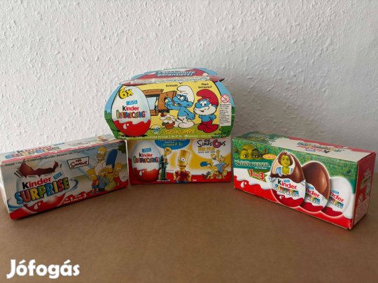 Ritka Kinder Meglepetés Gyűjtemény (2007-2008) 4 db Bontatlan gyűjtő
