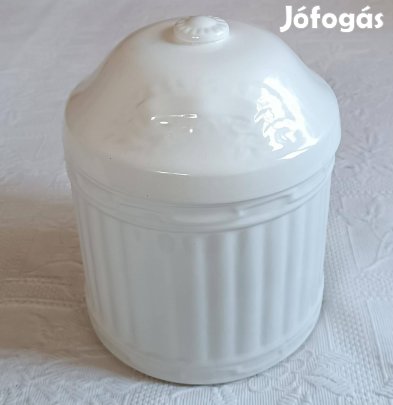 Ritka Kispesti "Gránit" Nagy Fehér Jelzett Fedeles Urna / Kegytárgy