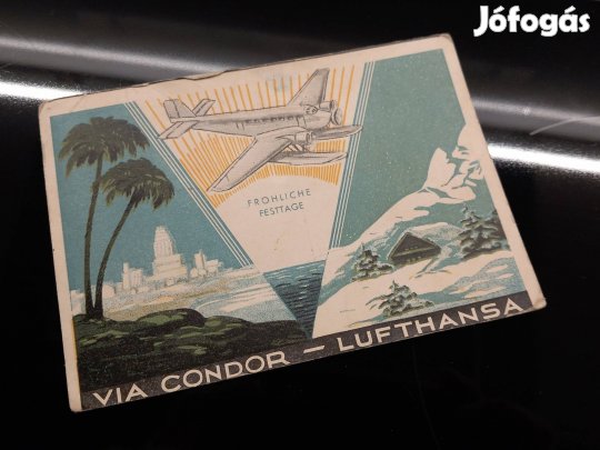 Ritka Lufthansa repülős képeslap