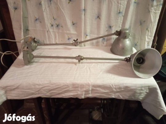 Ritka Szarvasi indrusztriális műszerész lámpa pár eladó