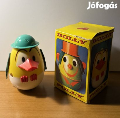 Ritka, Rolly Polly csehszlovák pingvin játék dobozában 1987