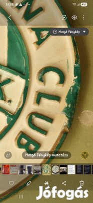 Ritka, dombornyomott kerámia FTC cimer (Fradi csempe) - 1899