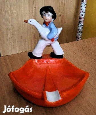 Ritka antik hamutartó Bock - Wallendorf Fasold & Stauch porcelán