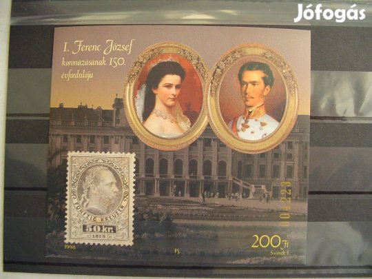 Ritka emlékív I. Ferenc József koronázásának 150-dik évforduló