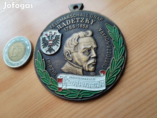 Ritka emlékmedál "Radetzky Gróf Feldmarschall"