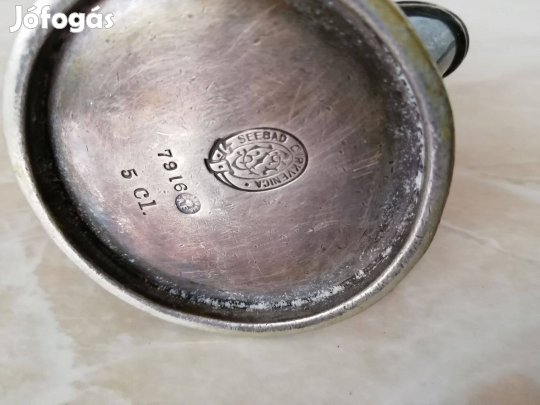 Ritka jelzésel "Seebad Cirkvenica" Antik ezüstözött kis kiöntő