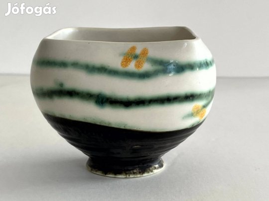 Ritka jelzett Gorka Géza virágtartó, váza, kaspó