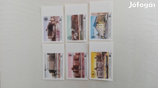 Ritka vágott sor ívszéllel "Duna-parti Szállodák Budapesten" 1984-