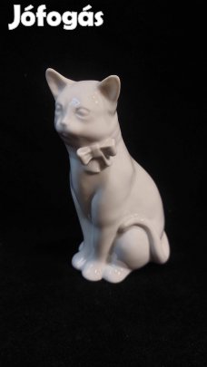 Ritkább Herendi porcelán macska, cica, hibátlan
