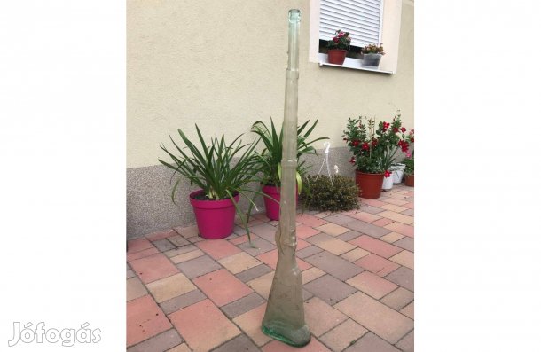 Ritkaság Puskaüveg puska üveg régiség 115 cm hosszú