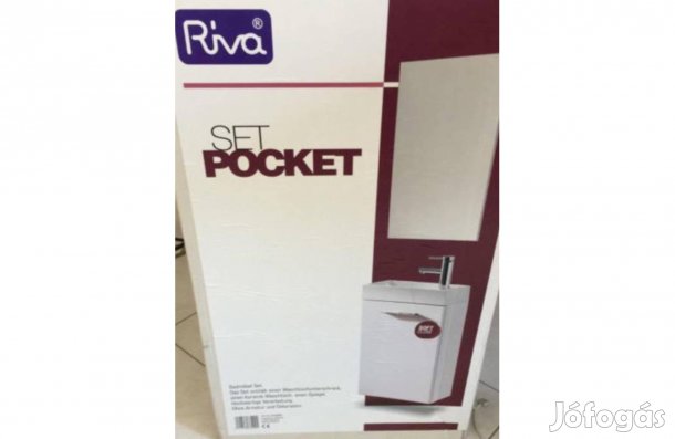 Riva Young - komplett mosdóhely (LED, fehér)