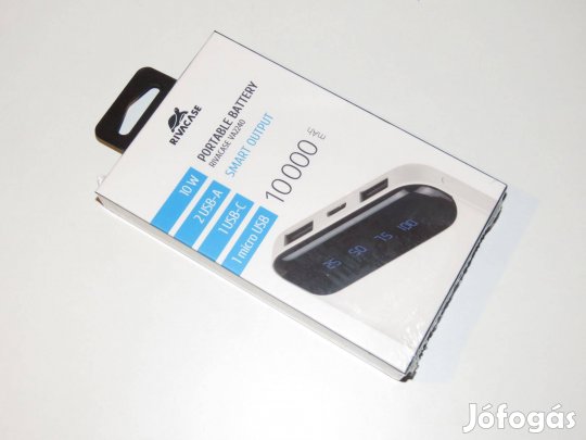 Rivacase - Powerbank - 10000 mAh - Fehér