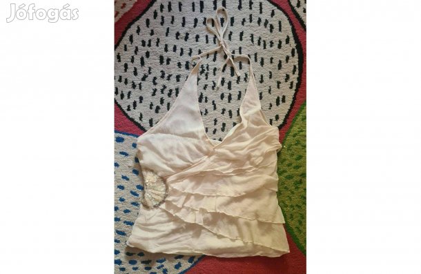 River Island selyem nyakba köthető női felső 16-os