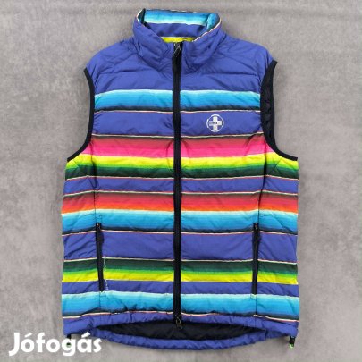 Rlx Ralph Lauren Multicolor csíkos steppelt mellény M-es