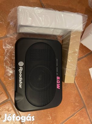 Roadstar autóhifi aktiv szub, mini box, új, NOS készülék. Beépítéshez