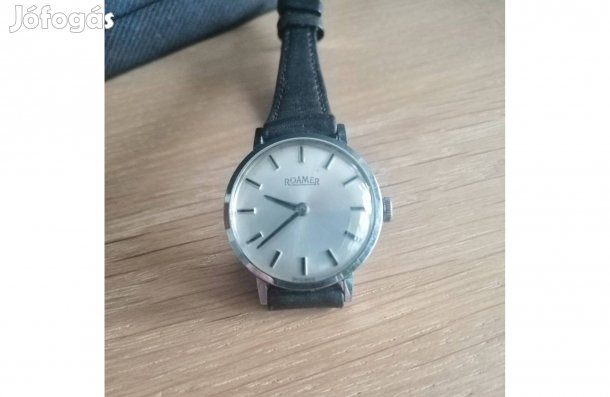 Roamer női óra svájci elegáns hibátlan ,bőrszíj jelzett felhúzó gomb