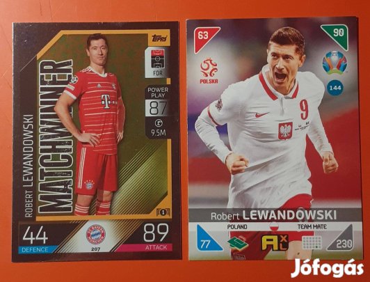 Robert Lewandowski focis kártyák