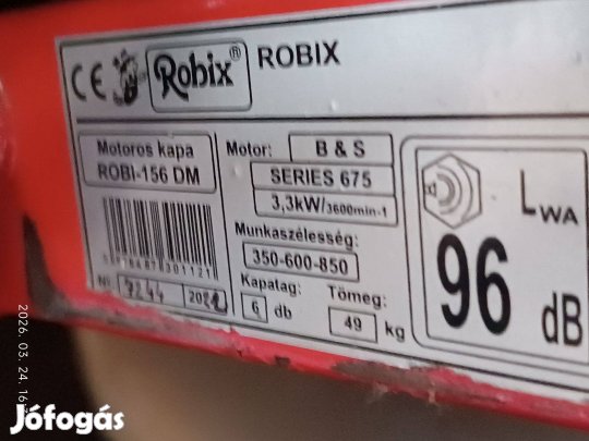 Robi-156DM Briggs motoros kapálógép