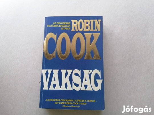 Robin Cook: Vakság című könyve újszerű állapotban akciósan eladó !