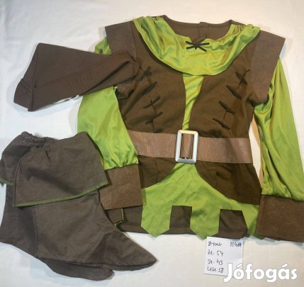 Robin Hood jelmez, íjász jelmez 8-10 év M411