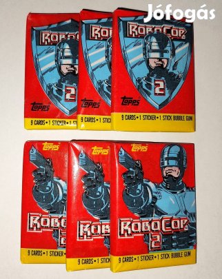 Robocop 2 Trading Cards bontatlan kártya csomagok