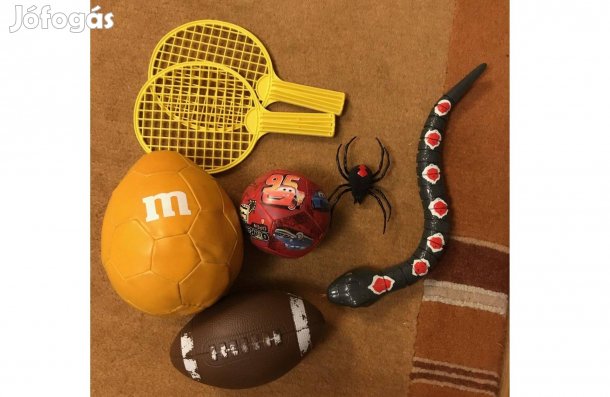 Robotállatok + ajándék labdákkal és habszivacs-ütőkkel