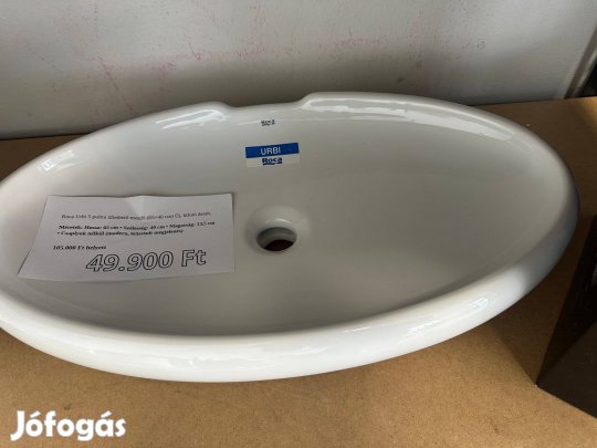 Roca Urbi 5 pultra ültethető mosdó