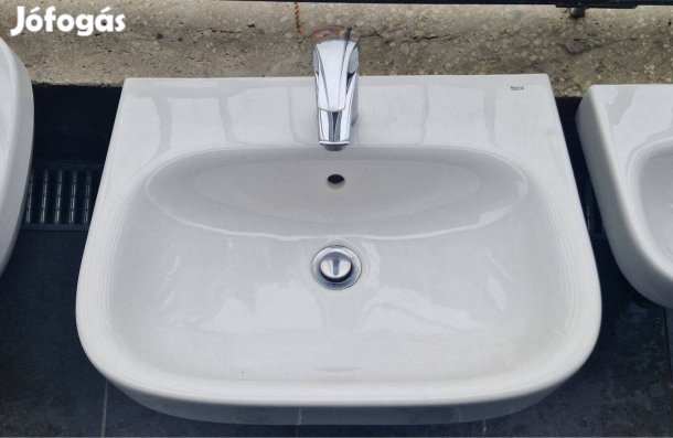 Roca kézmosó és Grohe csaptelep, lefolyó